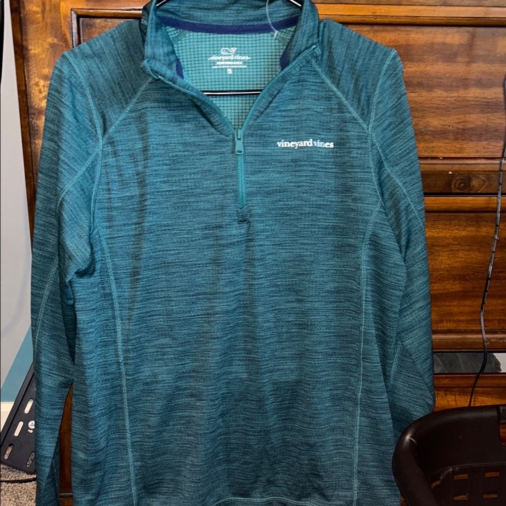Vineyard Vines Ocean Blue Half-Zip Pullover